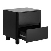 Living Fusion Coney Faux Marble Bedside Table