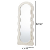 Living Fusion Verity Boucle Full Length Mirror