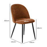 Living Fusion Petier Upholstered Dining Chairs