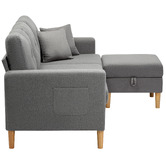 Living Fusion Alinur 3 Seater Sofa &amp; Ottoman Set