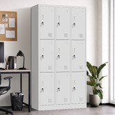Living Fusion Edoardo 9 Door Steel Locker