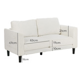 Living Fusion Guillaume 2 Seater Boucle Sofa