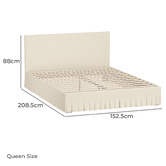 Living Fusion Elodie Upholstered Queen Bed Frame