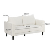 Living Fusion Guillaume 2 Seater Boucle Sofa