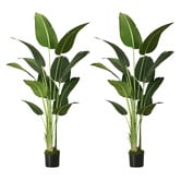 Living Fusion 180cm Potted Faux Bird of Paradise Plants
