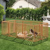 Living Fusion Ziggy 6 Panel Fir Wood Pet Gates