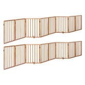 Living Fusion Ziggy 8 Panel Fir Wood Pet Gates