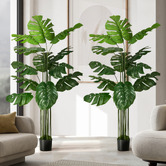 Living Fusion 150cm Potted Faux Monstera Plants