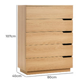 Living Fusion Halden 5 Drawer Tallboy