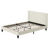 Living Fusion Anatol Velvet Platform Bed