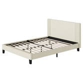 Living Fusion Anatol Velvet Platform Bed