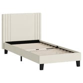 Living Fusion Anatol Velvet Platform Bed