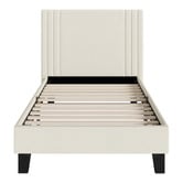 Living Fusion Anatol Velvet Platform Bed