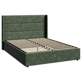 Living Fusion Ciaran Chenille Gas Lift Storage Bed