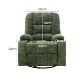 Living Fusion Linzie Heated Massage Recliner &amp; Rocking Chair