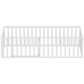 Living Fusion Corine Pine Wood Single Bed Frame with Safety Gate