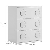 Living Fusion Raya 3 Drawer Chest