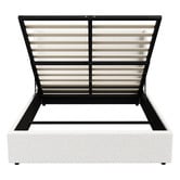 Living Fusion Ciaran Boucle Gas Lift Storage Bed Frame