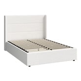 Living Fusion Ciaran Boucle Gas Lift Storage Bed Frame