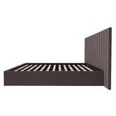 Living Fusion Henri Velvet Gas Lift Storage Bed Frame