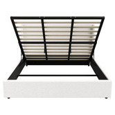 Living Fusion Ciaran Boucle Gas Lift Storage Bed Frame