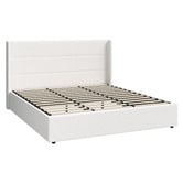 Living Fusion Ciaran Boucle Gas Lift Storage Bed Frame