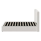 Living Fusion Ciaran Boucle Gas Lift Storage Bed Frame