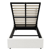 Living Fusion Ciaran Boucle Gas Lift Storage Bed Frame
