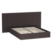 Living Fusion Henri Velvet Gas Lift Storage Bed Frame