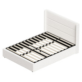 Living Fusion Ciaran Boucle Gas Lift Storage Bed Frame
