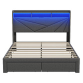 Living Fusion Sophia Bed Frame with Charging Station &amp; Drawers