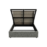Living Fusion Ciaran Chenille Gas Lift Storage Bed