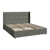 Living Fusion Ciaran Chenille Gas Lift Storage Bed