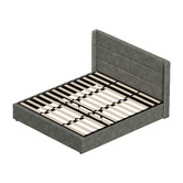 Living Fusion Ciaran Chenille Gas Lift Storage Bed
