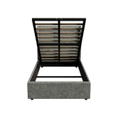 Living Fusion Ciaran Chenille Gas Lift Storage Bed