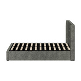 Living Fusion Ciaran Chenille Gas Lift Storage Bed