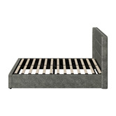 Living Fusion Ciaran Chenille Gas Lift Storage Bed