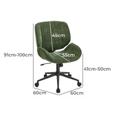 Living Fusion Houghton Linen-Look Office Chair
