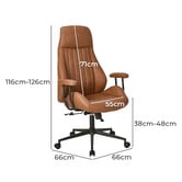 Living Fusion Lowell Faux Leather Office Chair