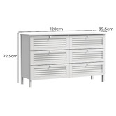 Living Fusion Augusta 6 Drawer Chest