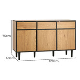 Living Fusion Ludlow 3 Door Sideboard