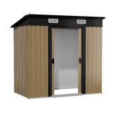 Living Fusion Edison Galvanised Steel Storage Shed