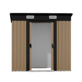 Living Fusion Edison Galvanised Steel Storage Shed