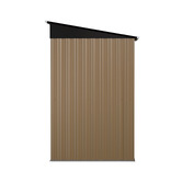 Living Fusion Edison Galvanised Steel Storage Shed with Base