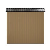 Living Fusion Edison Galvanised Steel Storage Shed with Base