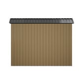 Living Fusion Edison Galvanised Steel Storage Shed with Base