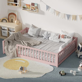 Living Fusion Ettie Pine Wood Bed Frame