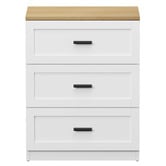 Living Fusion Avery 3 Drawer Bedside Table