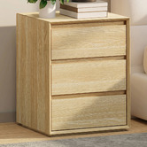 Living Fusion Ashton 3 Drawer Bedside Table