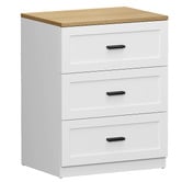 Living Fusion Avery 3 Drawer Bedside Table